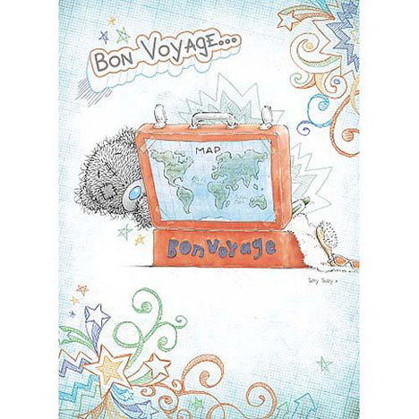 Bon Voyage Leaving Me to You Bear Card £1.60